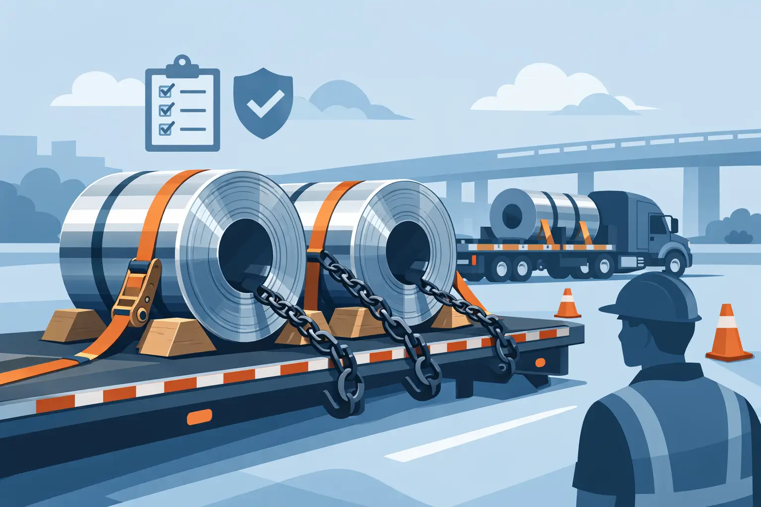 How to Secure Steel Coils for DOT Compliance